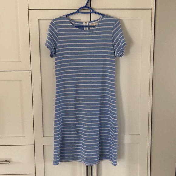 Sail to Sable Nautical Back Zip T-Shirt Dress M - Picture 1 of 8